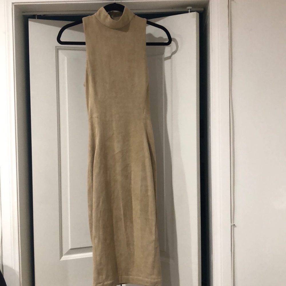 Suede feeling dress